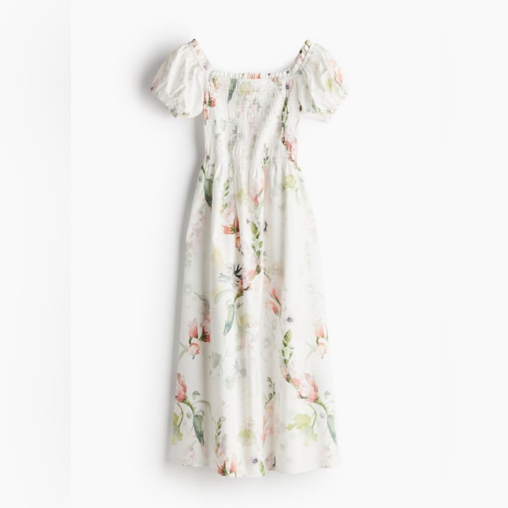 H&M off the shoulder poplin dress